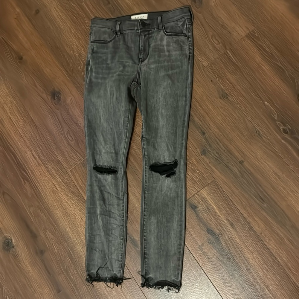Black ankle jegging